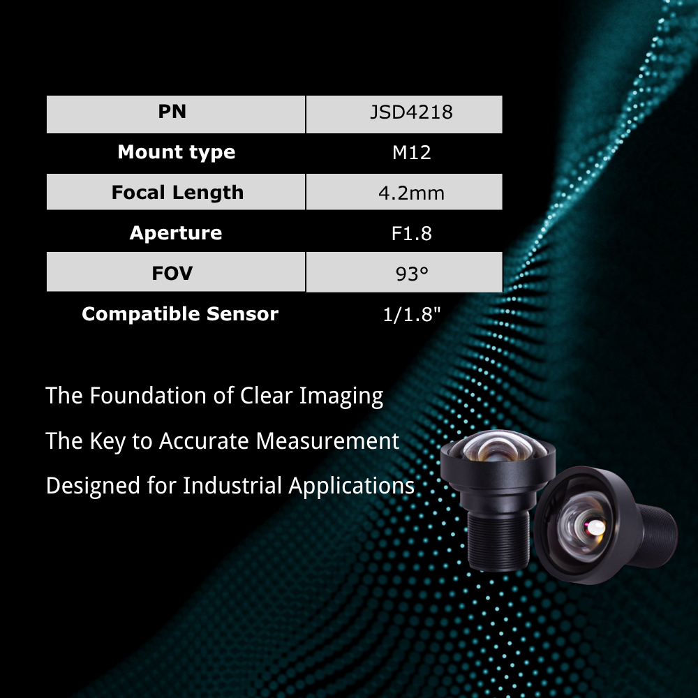 How the JSD4218 Defines Industrial Lenses with Its F1.8 Large Aperture and -1% Distortion