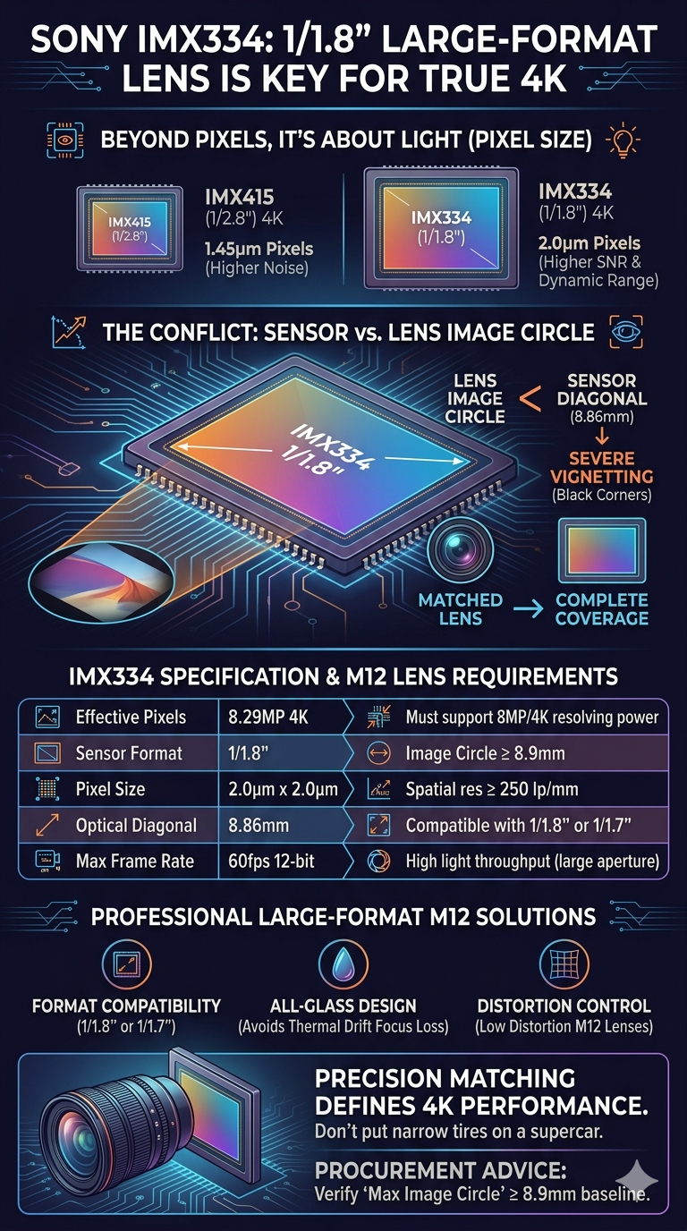 Sony IMX334: Why Large-Format Lenses are Critical for True 4K Image Quality