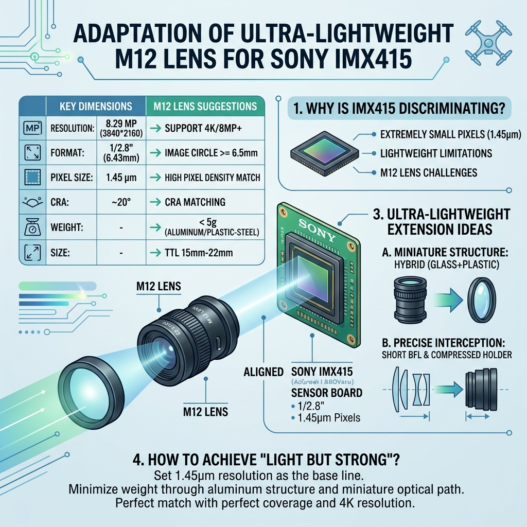 Selection Essentials for Ultra-Lightweight M12 Lenses Optimized for IMX415