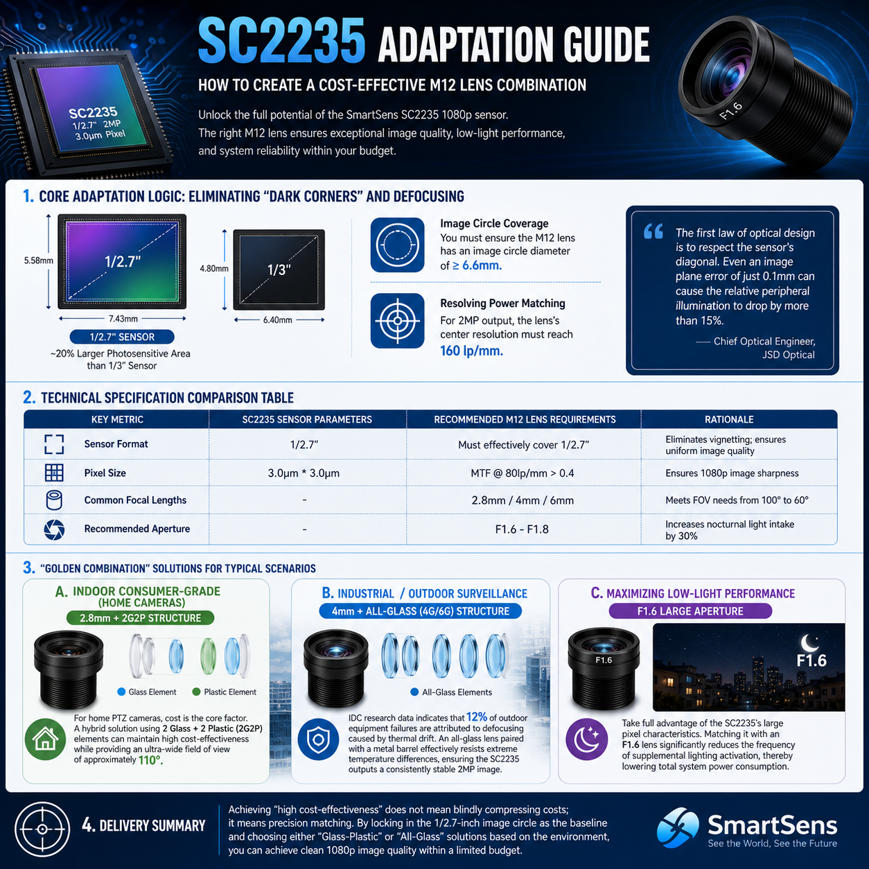 SC2235 Adaptation Guide: How to Create a Cost-Effective M12 Lens Combination