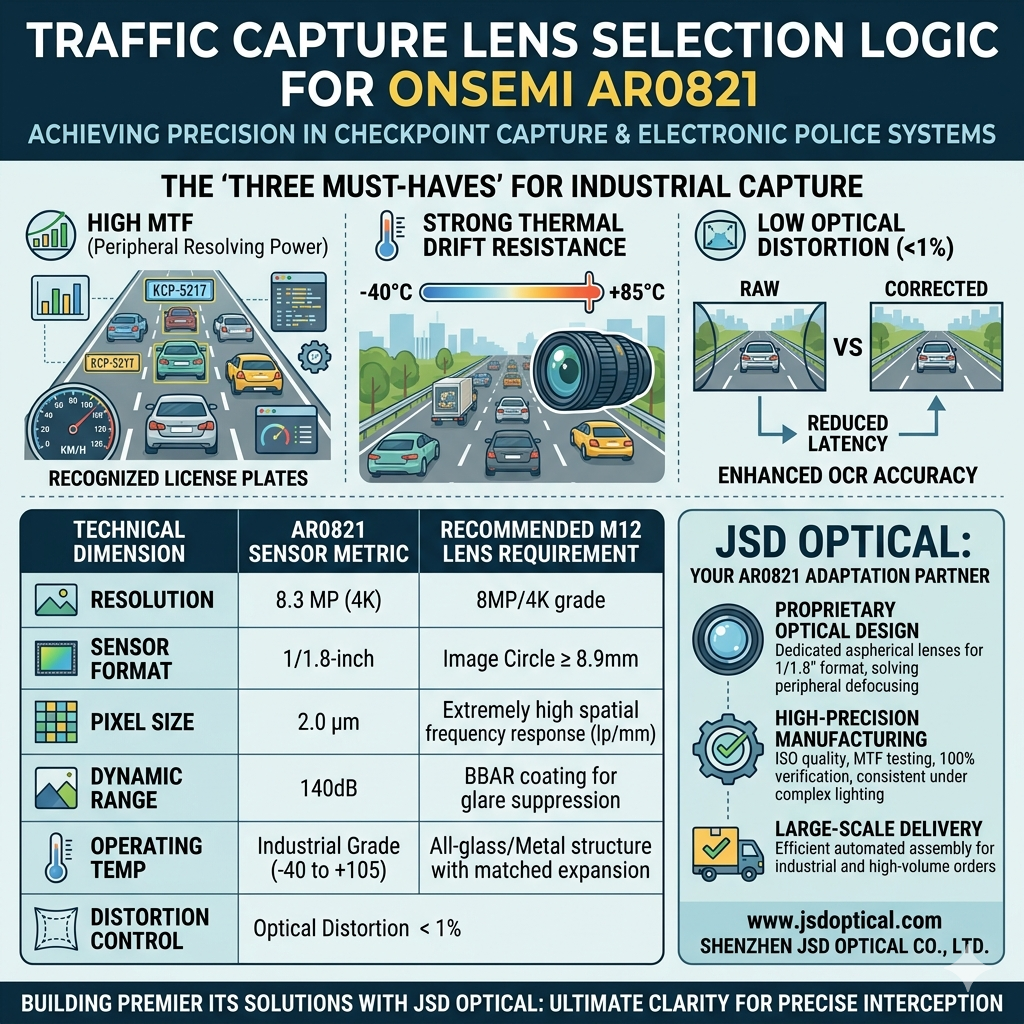Selection Logic for Traffic Capture Lenses Adapted for the Onsemi AR0821