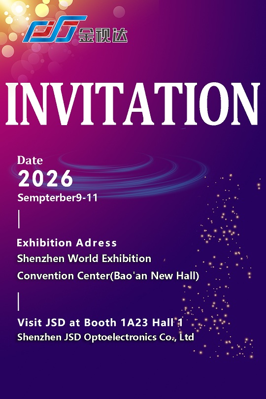 Shenzhen JSD Optoelectronics at CIOE 2026 | Booth 1A23 Hall 1 | Sept 9–11